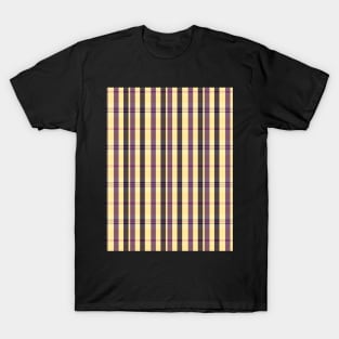 Sunset and Sunrise Aesthetic Artair 1 Hand Drawn Textured Plaid Pattern T-Shirt